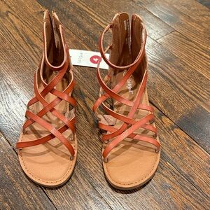 Cat & Jack NWT Tan Gladiator Sandals